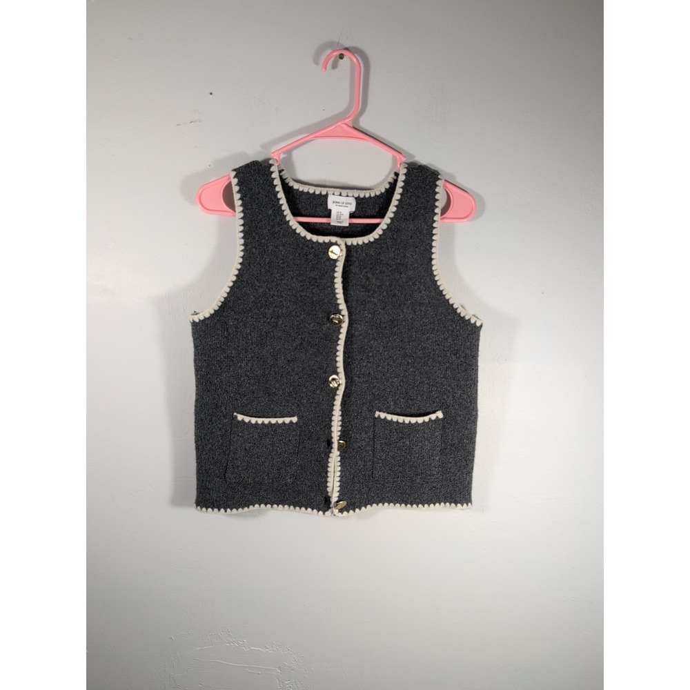 Women's Aimee Song Of Style Lissette Sweater Vest M Grey